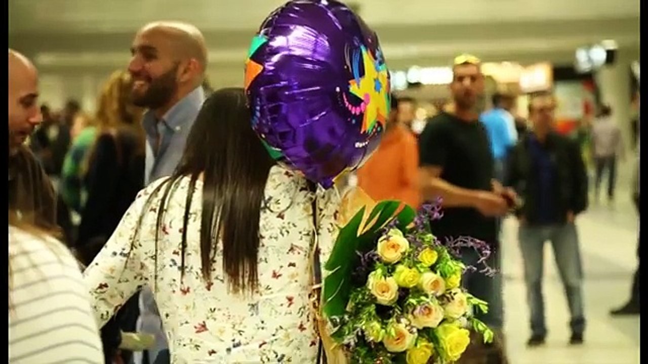Bruno Mars Marry You Flash Mob Proposal Jacob and Eliane - Beirut Rafic Hariri International Airport