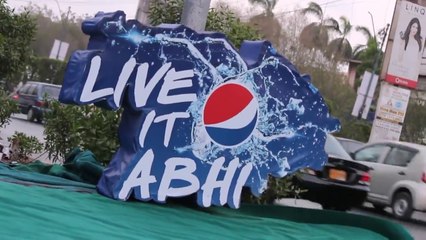 Pepsi Live It Abhi OOH Branding