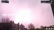 Watch Planes struck by lightning before landing in London