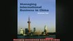 READ book  Managing International Business in China Full Free