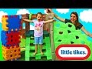 Télécharger la video: Disney | Giant Surprise Toys Little Tikes Rock Climber And Slide Playset Giant Waffle Blocks DisneyCarToys