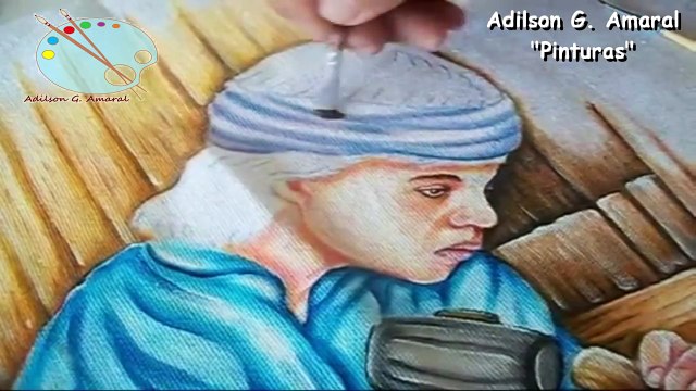 Pintura em Tecido - Como Pintar Cabelo