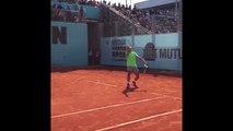 ATP - Mutua Madrid Open 2016 - Rafael Nadal à l'entrainement ce samedi au Mutua Madrid Open