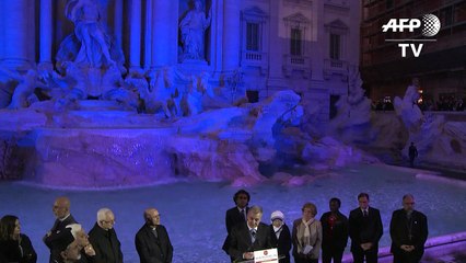 Trevi fountain runs red with 'blood' of persecuted Christians