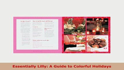 Download  Essentially Lilly A Guide to Colorful Holidays Read Online