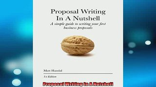 READ book  Proposal Writing In A Nutshell READ ONLINE