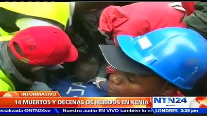 Tải video: Torrenciales lluvias provocan derrumbe de un edificio que deja al menos 14 muertos en Kenia