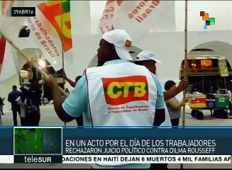 Brasil: rechazan en Río de Janeiro juicio político contra Rousseff
