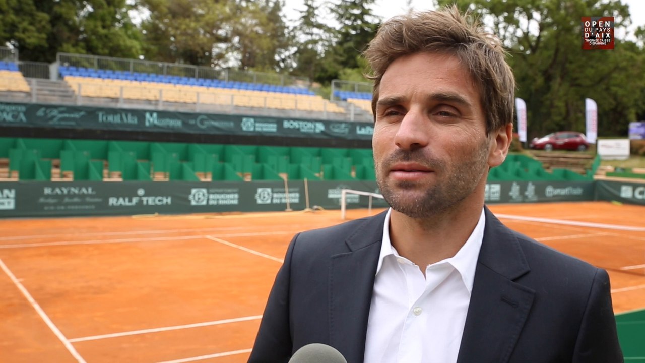 Arnaud Clément présente la 3e édition de l'Open du Pays d'Aix -Trophée Caisse d'Epargne