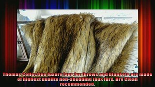 new release  Brown Fur Throw Blanket and Bedspread  Mountain Coyote Brown Faux Fur  Light  Dark
