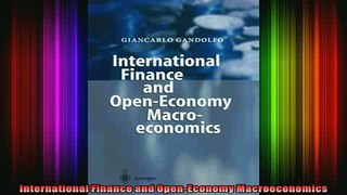 READ book  International Finance and OpenEconomy Macroeconomics Free Online