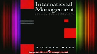 READ book  International Management Free Online