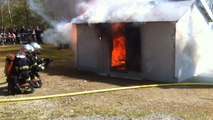 Incendie : les pompiers en exercice