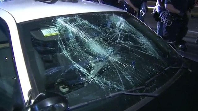 Social video captures violent anti-Trump protests after Calif. rally