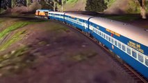 MSTS Train Simulator Indian Railways Train passing Dudhsagar falls -