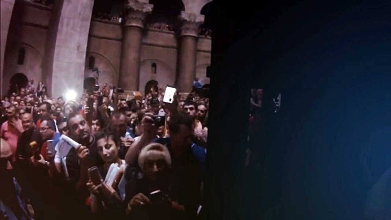 Схождение Благодатного Огня Иерусалим. Holy Saturday Holy Fire Jerusalem 2016