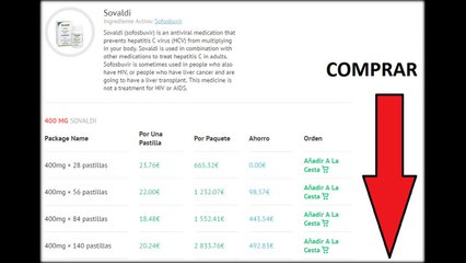Donde comprar Sovaldi 400 mg en España