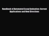 [Read book] Handbook of Automated Essay Evaluation: Current Applications and New Directions