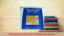PDF  Nursing and the Law Trends and Issues Free Books