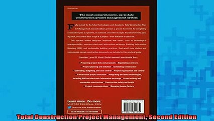 EBOOK ONLINE  Total Construction Project Management Second Edition  BOOK ONLINE