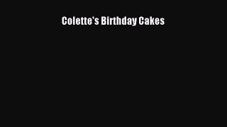 [PDF] Colette's Birthday Cakes [Download] Full Ebook