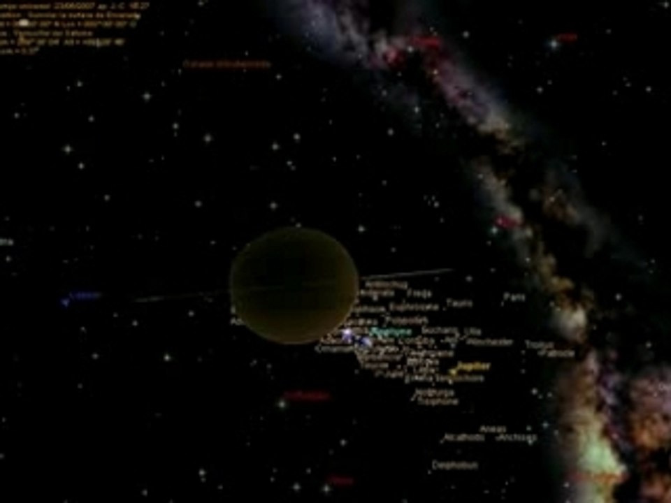 Saturne et Encelade