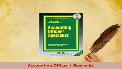 PDF  Accounting Officer  Specialist Read Online
