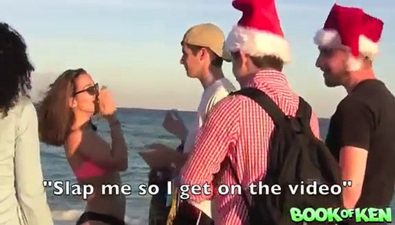 Kiss or Slap Me - Kissing SEXY Girls in Miami 2015