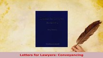PDF  Letters for Lawyers Conveyancing  Read Online