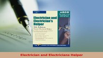 PDF  Electrician and Electricians Helper Download Online
