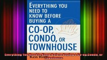 READ book  Everything You Need to Know Before Buying a CoopCondo or Townhouse Full Free