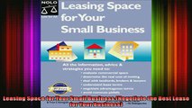 READ book  Leasing Space for Your Small Business Negotiate the Best Lease for Your Business Full EBook