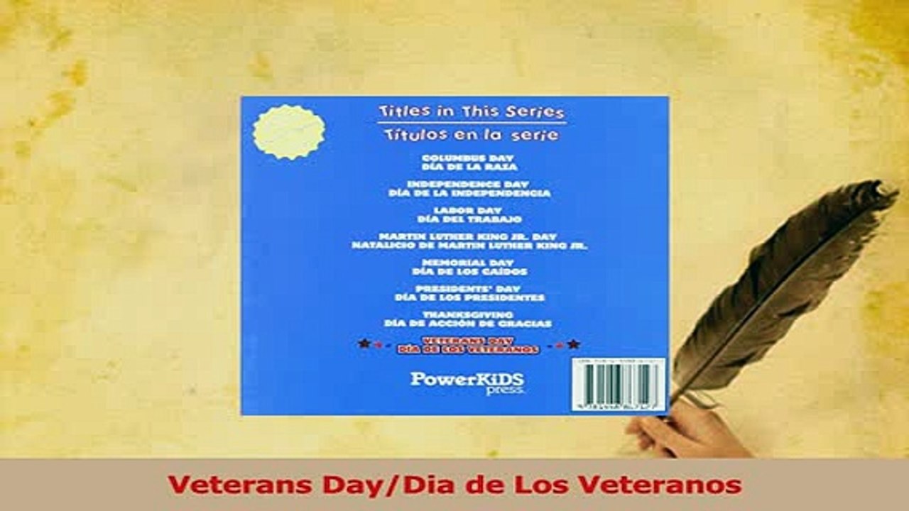 PDF  Veterans DayDia de Los Veteranos Download Full Ebook