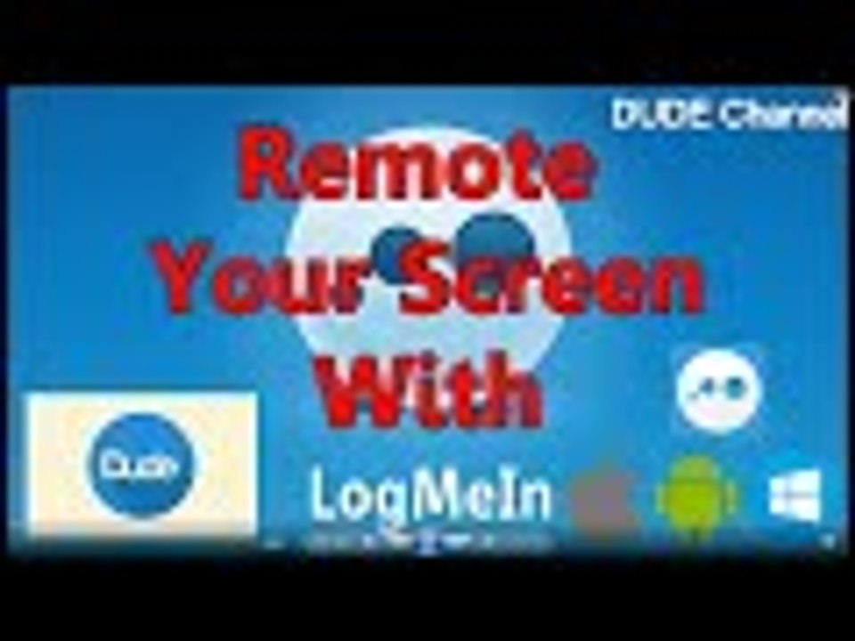 How To Remote Windows From IOS /android Devices With Logmein /2016