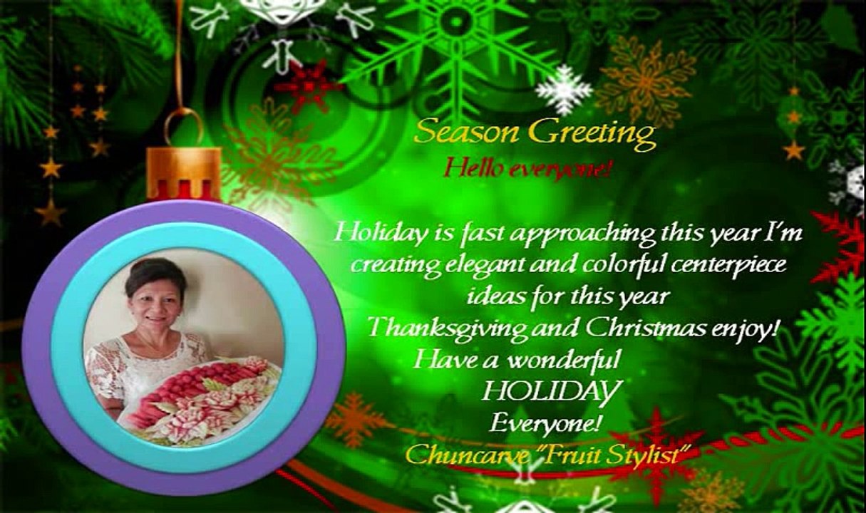 Chuncarve Holiday Carving 2 - แกะสลักนกยูง