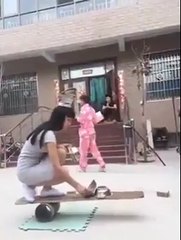 Girl Amazing Balance