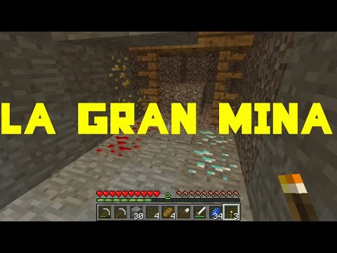 La gran Mina aun mas grande. Minecraft Minas