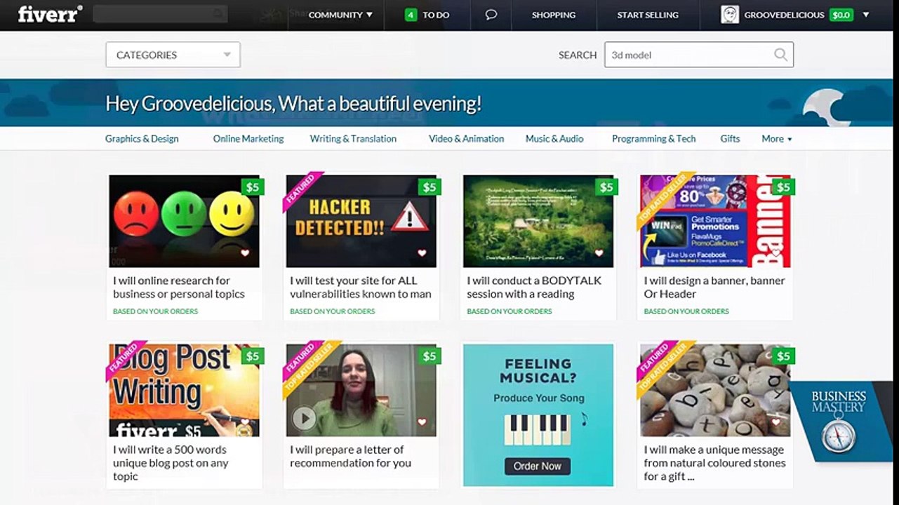 Fiverr Tips and Tricks Video Tutorial - Fiverr.com Secrets for Beginners and How to Use Fiverr - YouTube