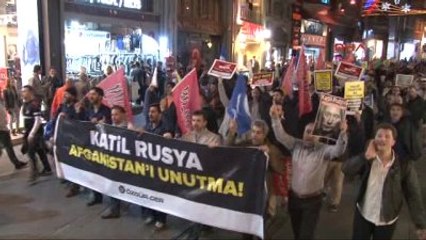 Rusya Başkonsolosluğu Önünde Suriye Eylemi