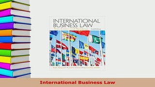 PDF  International Business Law  Read Online