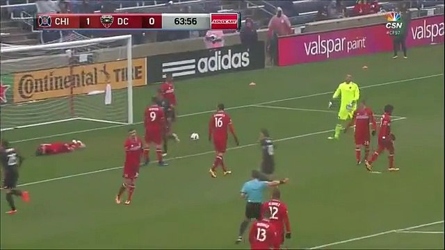 Patrick Nyarko Goal - Chicago Fire 1-1 D.C. United - 30-04-2016 MLS