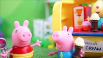 Pig George da Família Peppa Pig Qual Sorvete é o Melhor PlayDoh Brinquedos Novelinhas em