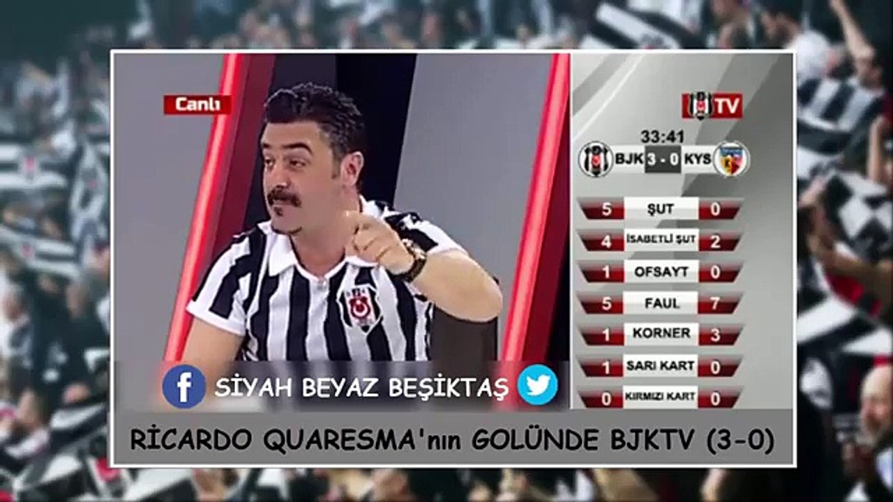 Ricardo Quaresma'nın Golünde BJK TV & Beşiktaş 4-0 Kayserispor