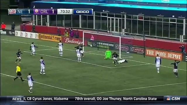 Juan Agudelo Goal - New England Revolution 2-1 Orlando City SC - MLS 30-04-2016