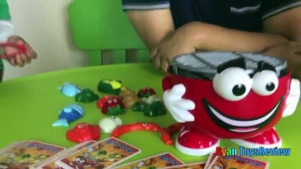 Family Fun Barbecue Party Kids Game Kinder Egg Surprise Toys Ryan ToysReview