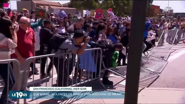 Les images impressionnantes de violences en marge d'un meeting de Donald Trump - Regardez