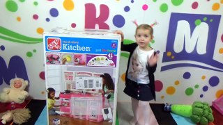Кухня игрушечная с приборами Степ2 распаковка детской кухни игрушки Step 2 kitchen rise and shine