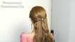 Easy bridal, prom hairstyle for medium long hair, braid