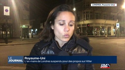 L'ex-maire de Londres suspendu pour des propos sur Hitler