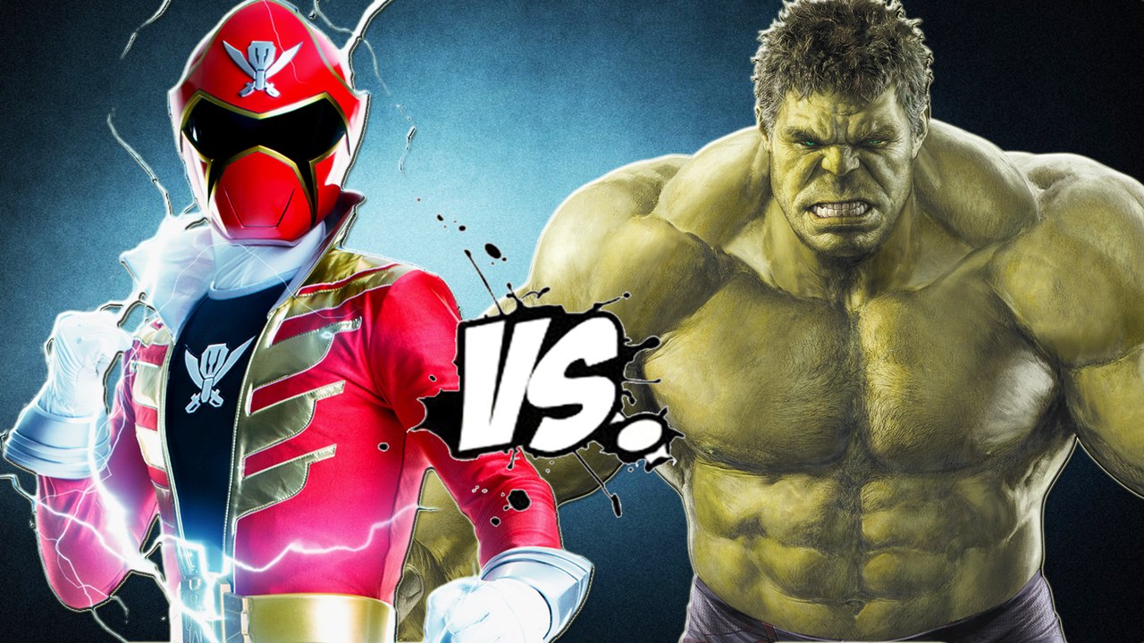 The Incredible Hulk vs Red Super MegaForce (Power Ranger) - video ...